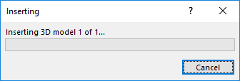 Inserting 3D Model