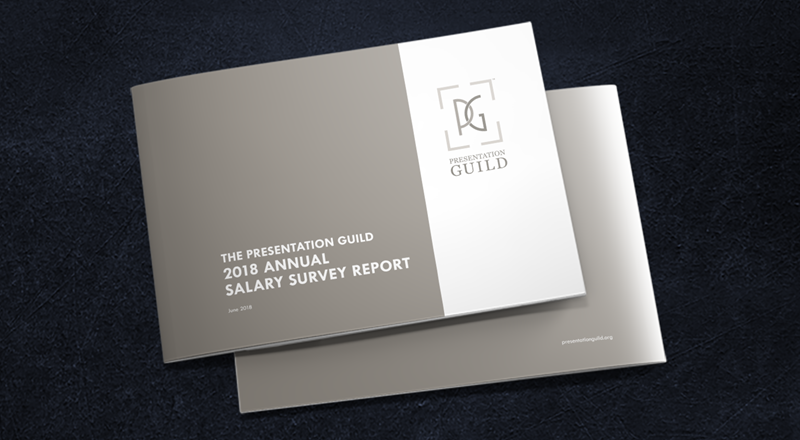 Photo of cover of 2018 Presentation Guild Annual Salary Survey Report